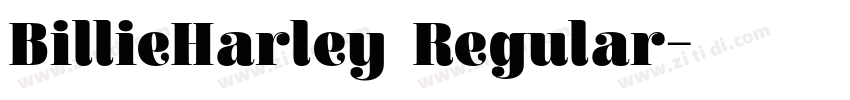 BillieHarley Regular字体转换